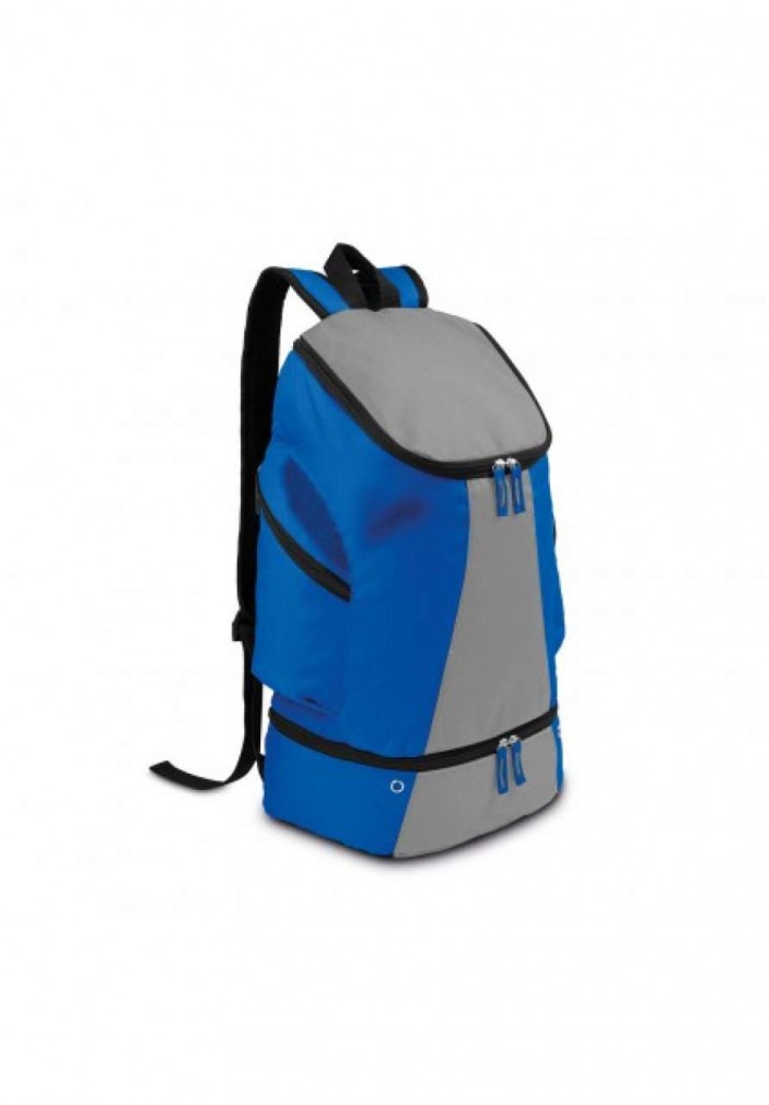 Uniszex hátizsák Kimood KI0102 Sports Backpack -Egy méret, Royal Blue/Light Grey