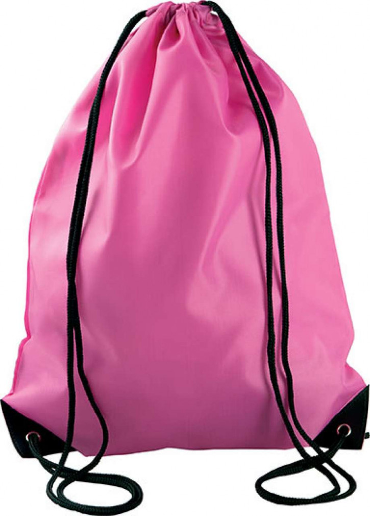 Uniszex hátizsák Kimood KI0104 Drawstring Backpack -Egy méret, Fluorescent Fuchsia