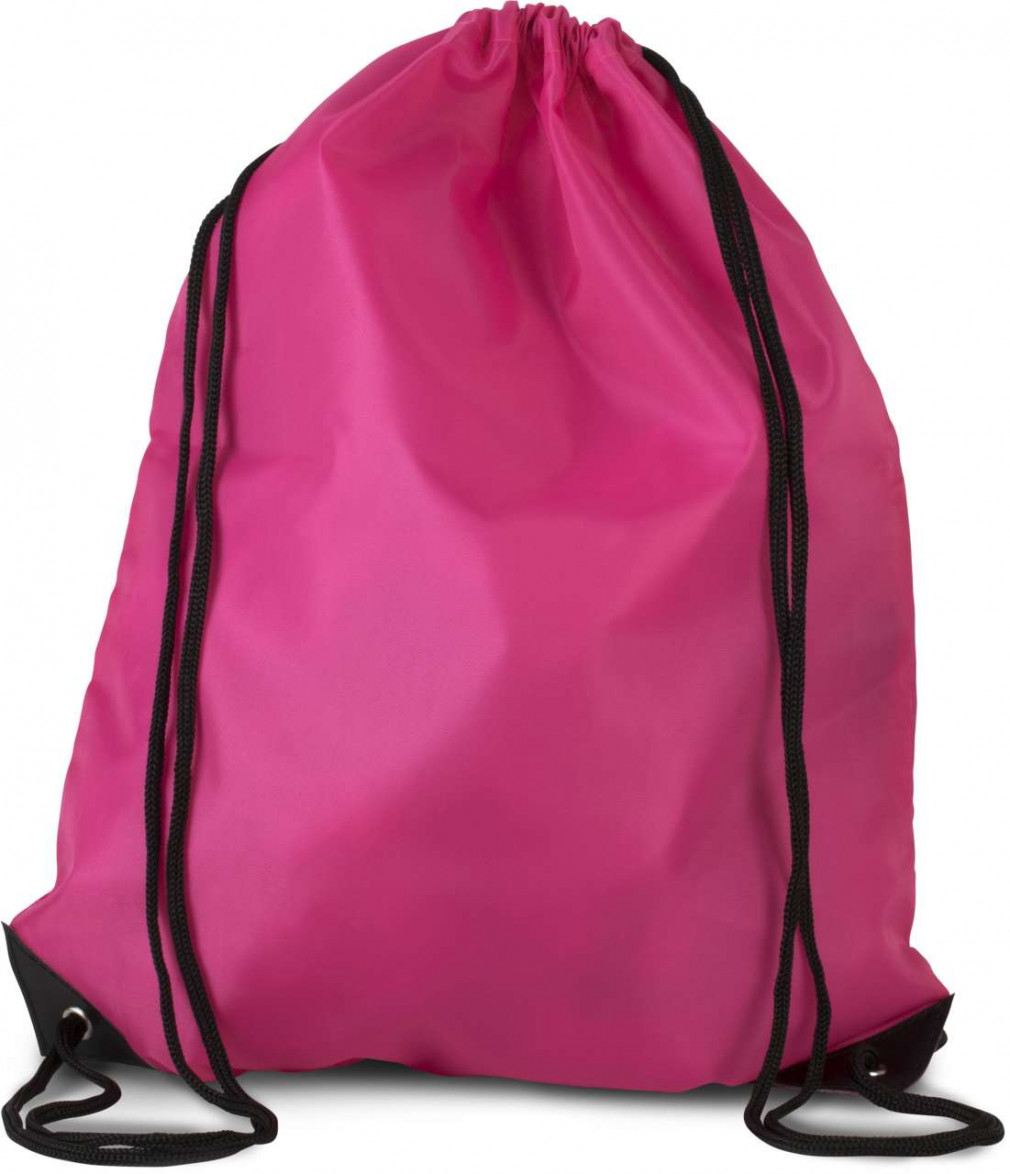 Uniszex hátizsák Kimood KI0104 Drawstring Backpack -Egy méret, Magenta