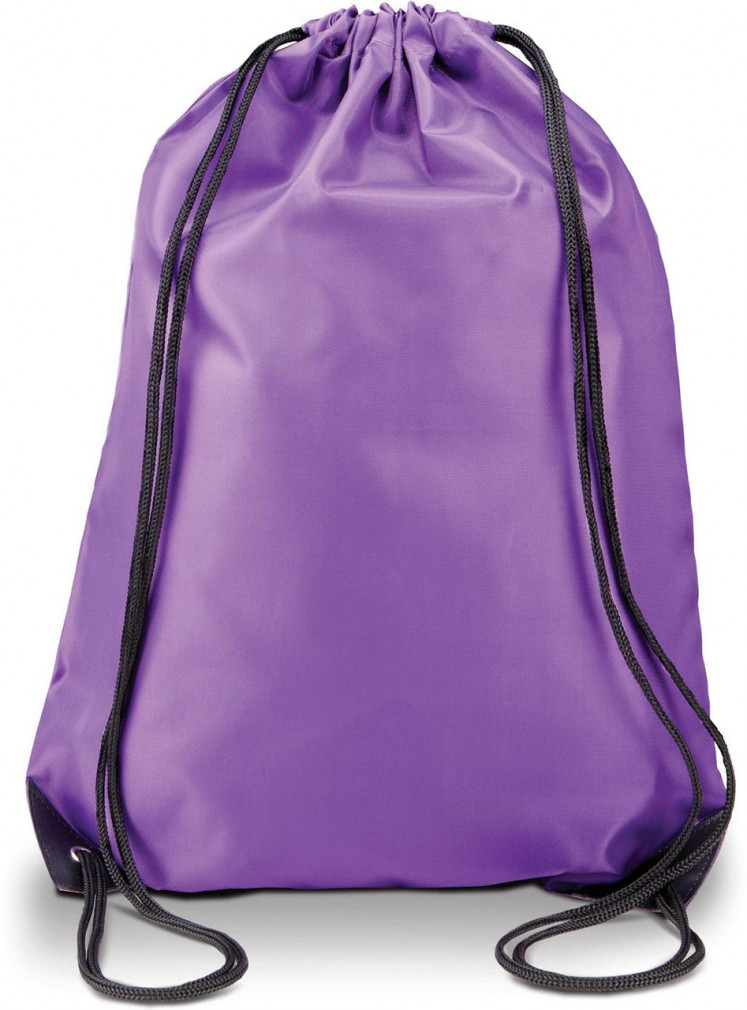 Uniszex hátizsák Kimood KI0104 Drawstring Backpack -Egy méret, Purple