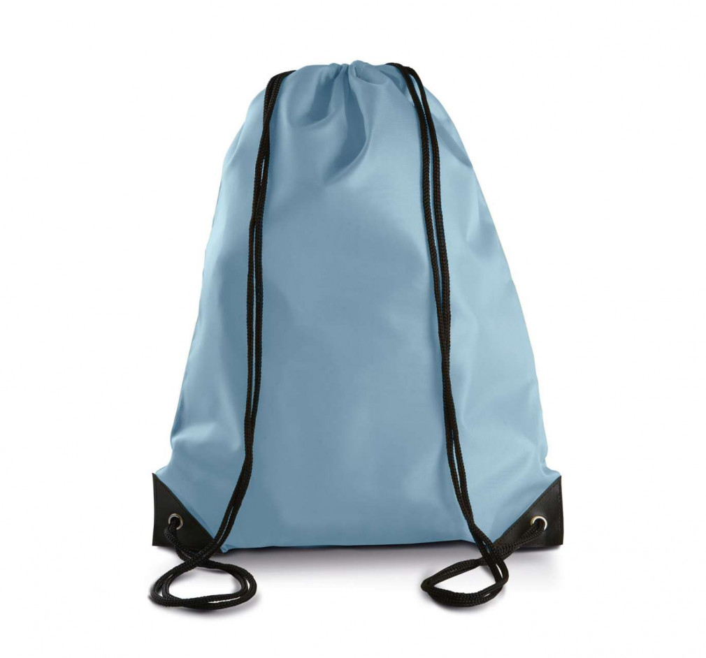 Uniszex hátizsák Kimood KI0104 Drawstring Backpack -Egy méret, Sky Blue