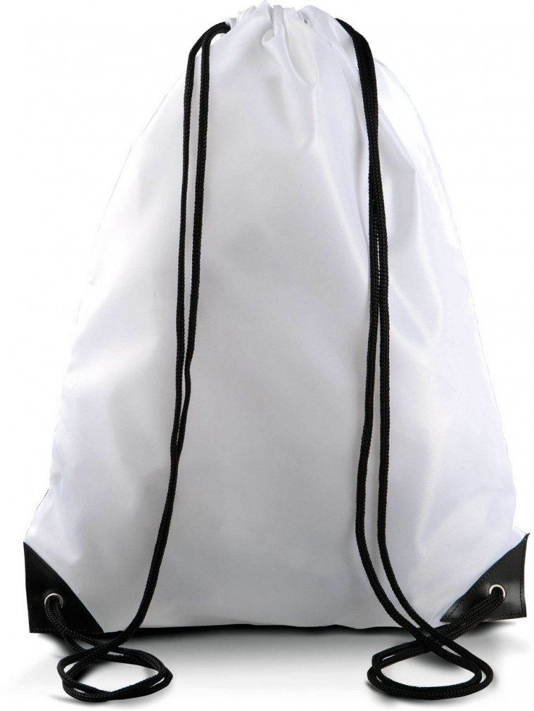 Uniszex hátizsák Kimood KI0104 Drawstring Backpack -Egy méret, White