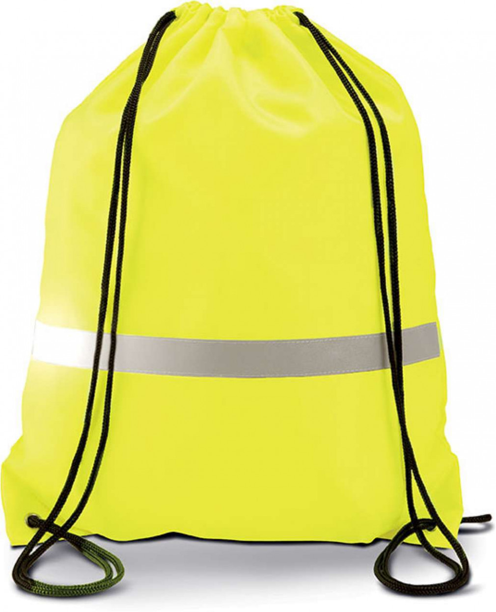 Uniszex hátizsák Kimood KI0109 Drawstring Backpack -Egy méret, Fluorescent Yellow