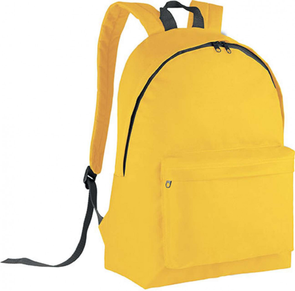 Uniszex hátizsák Kimood KI0130 Classic Backpack -Egy méret, Yellow/Dark Grey