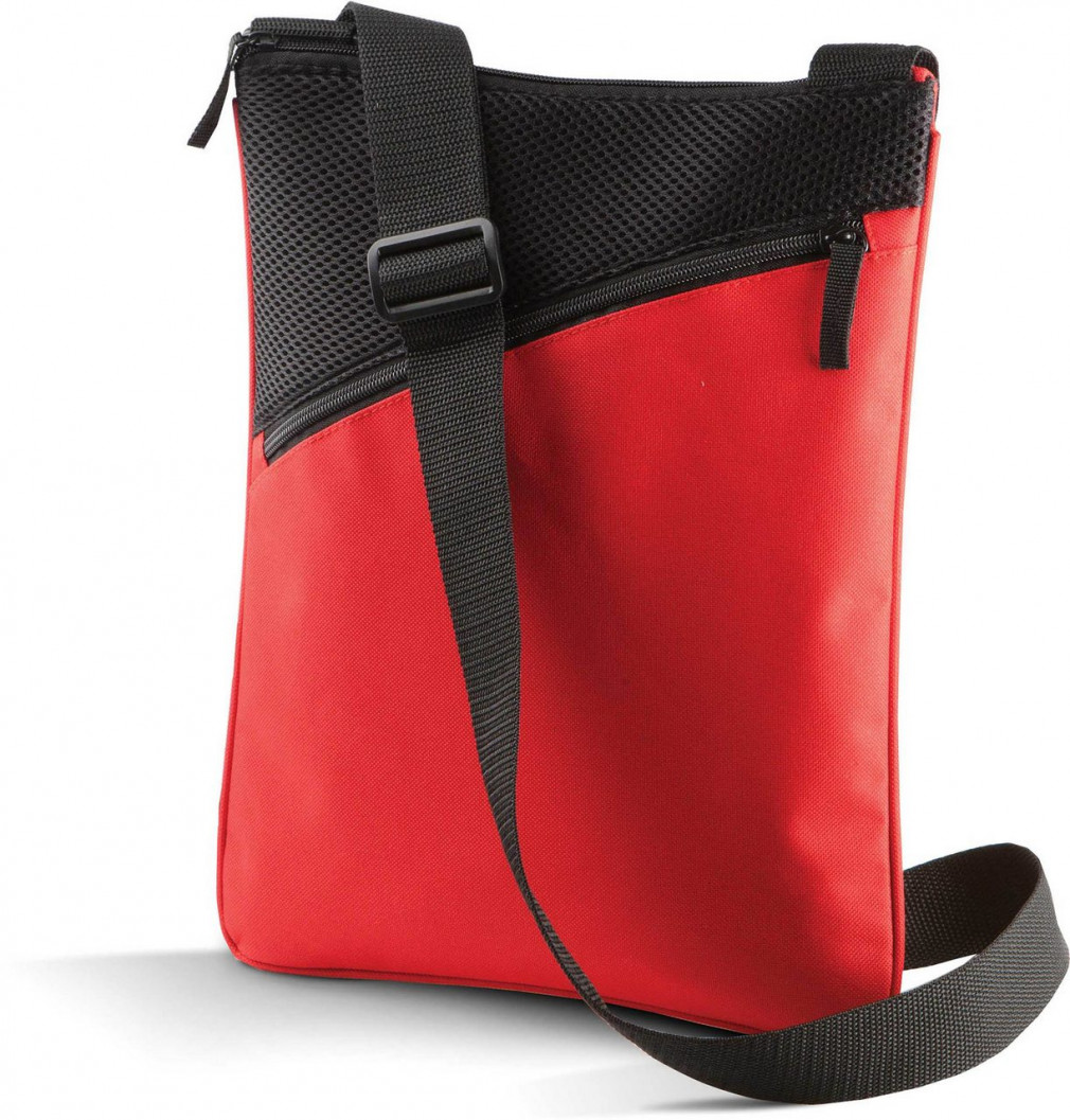 Uniszex táska Kimood KI0304 Tablet/Document Shoulder Bag -Egy méret, Red