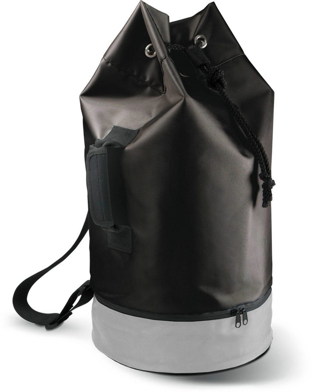Uniszex táska Kimood KI0609 Sailor Bag -Egy méret, Black/Light Grey