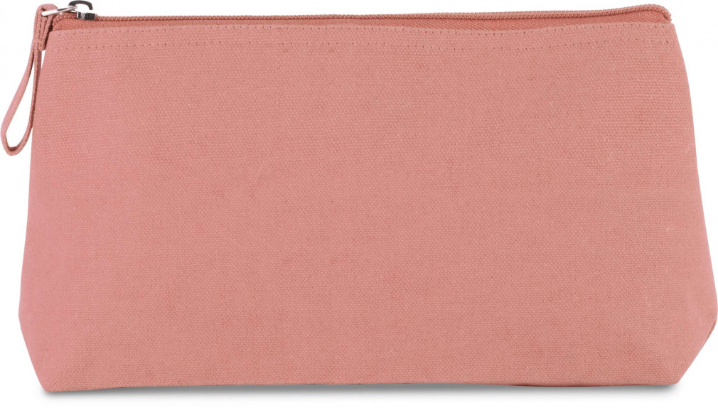 Uniszex táska Kimood KI0728 Cotton Canvas Toiletry Bag -Egy méret, Dusty Pink