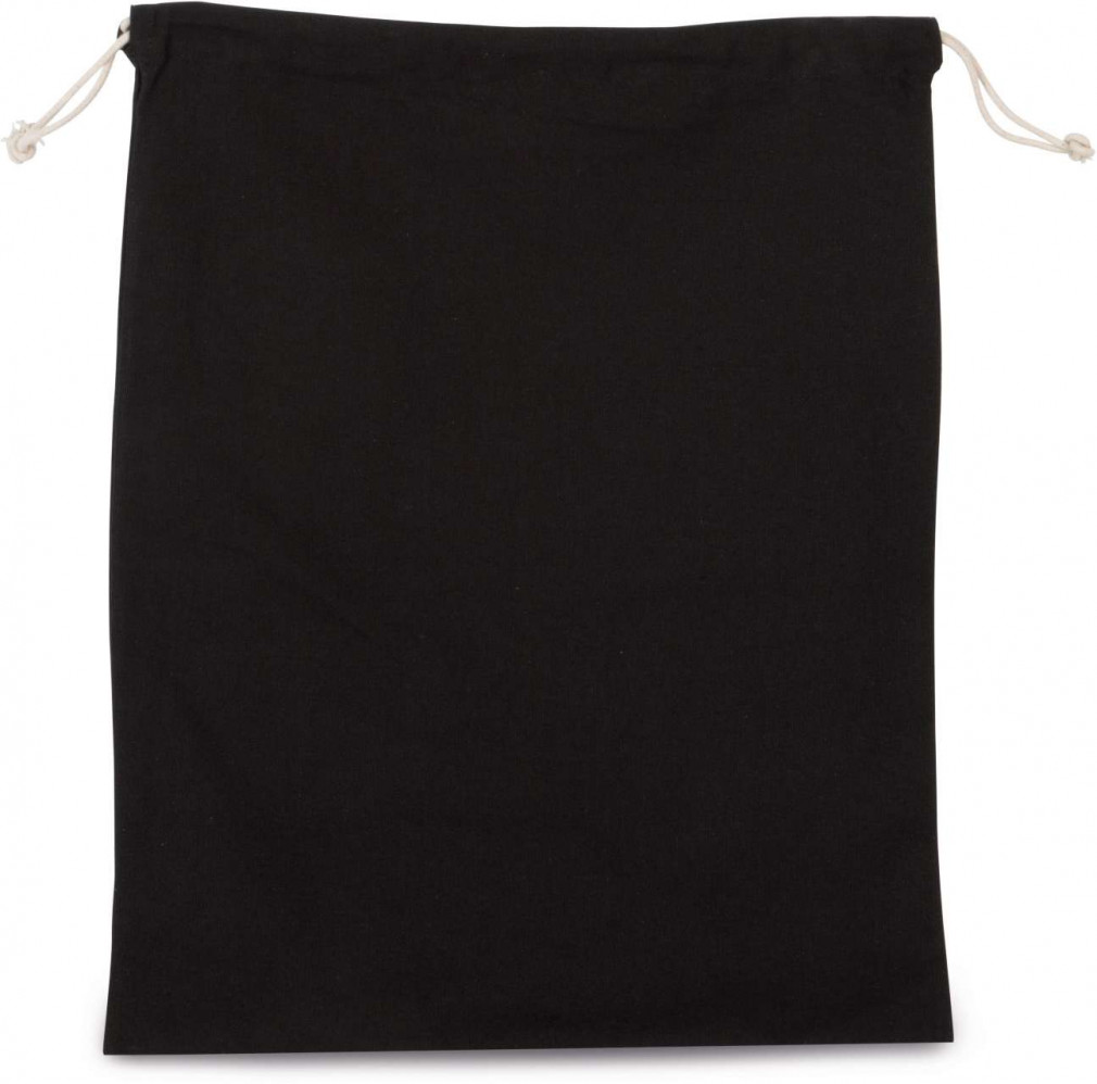 Uniszex táska Kimood KI0747 Cotton Bag With Drawcord Closure - Large Size -Egy méret, Black