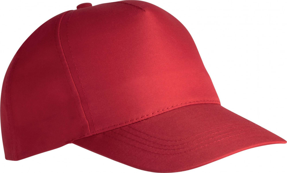 Uniszex sapka K-UP KP157 polyester Cap - 5 panels -Egy méret, Red