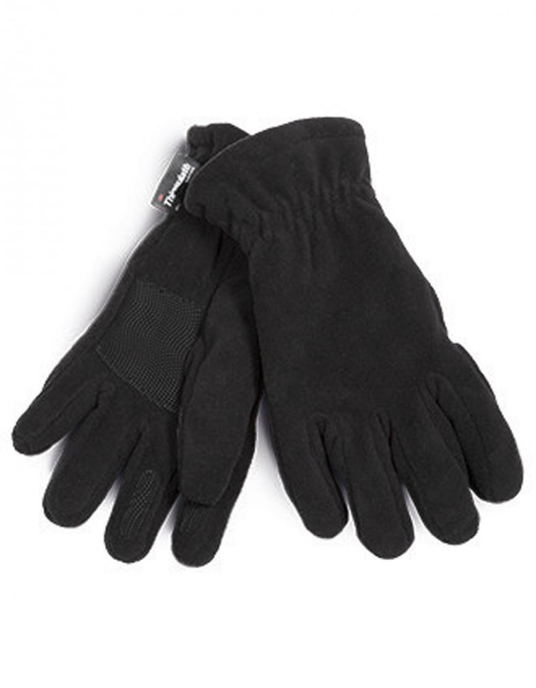 Uniszex kesztyű K-UP KP427 Thinsulate polar-Fleece Gloves -L/XL, Black