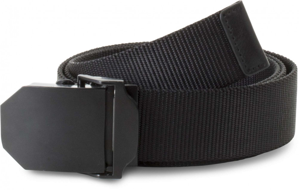 Uniszex K-UP KP813 nylon Canvas Belt -Egy méret, Black/Black