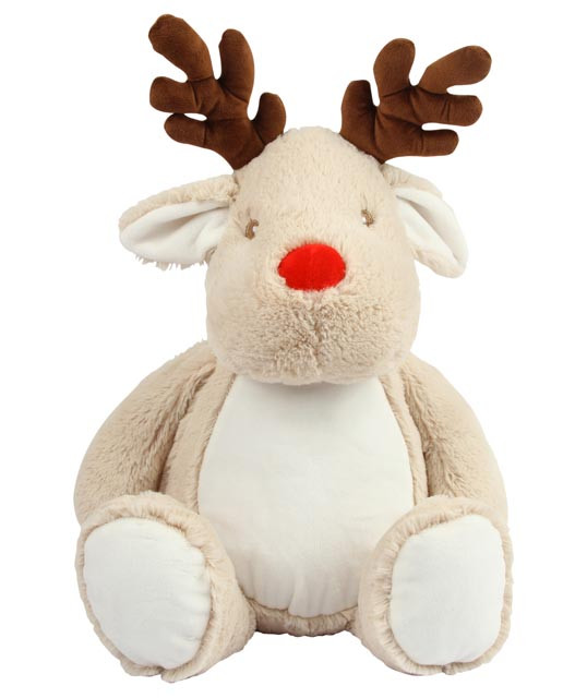 Uniszex plüss játék Mumbles MM560 Zippie Reindeer -Egy méret, Light Brown