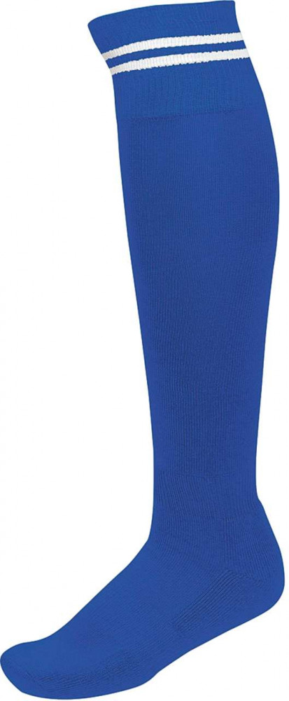 Uniszex zokni Proact PA015 Striped Sports Socks -43/46, Dark Royal Blue/White