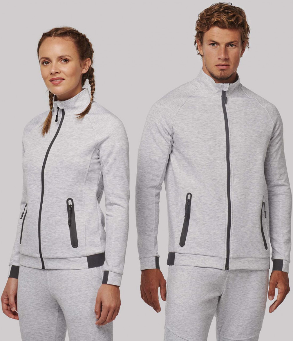 Férfi kabát Proact PA378 High neck Jacket -3XL, Deep Grey Heather