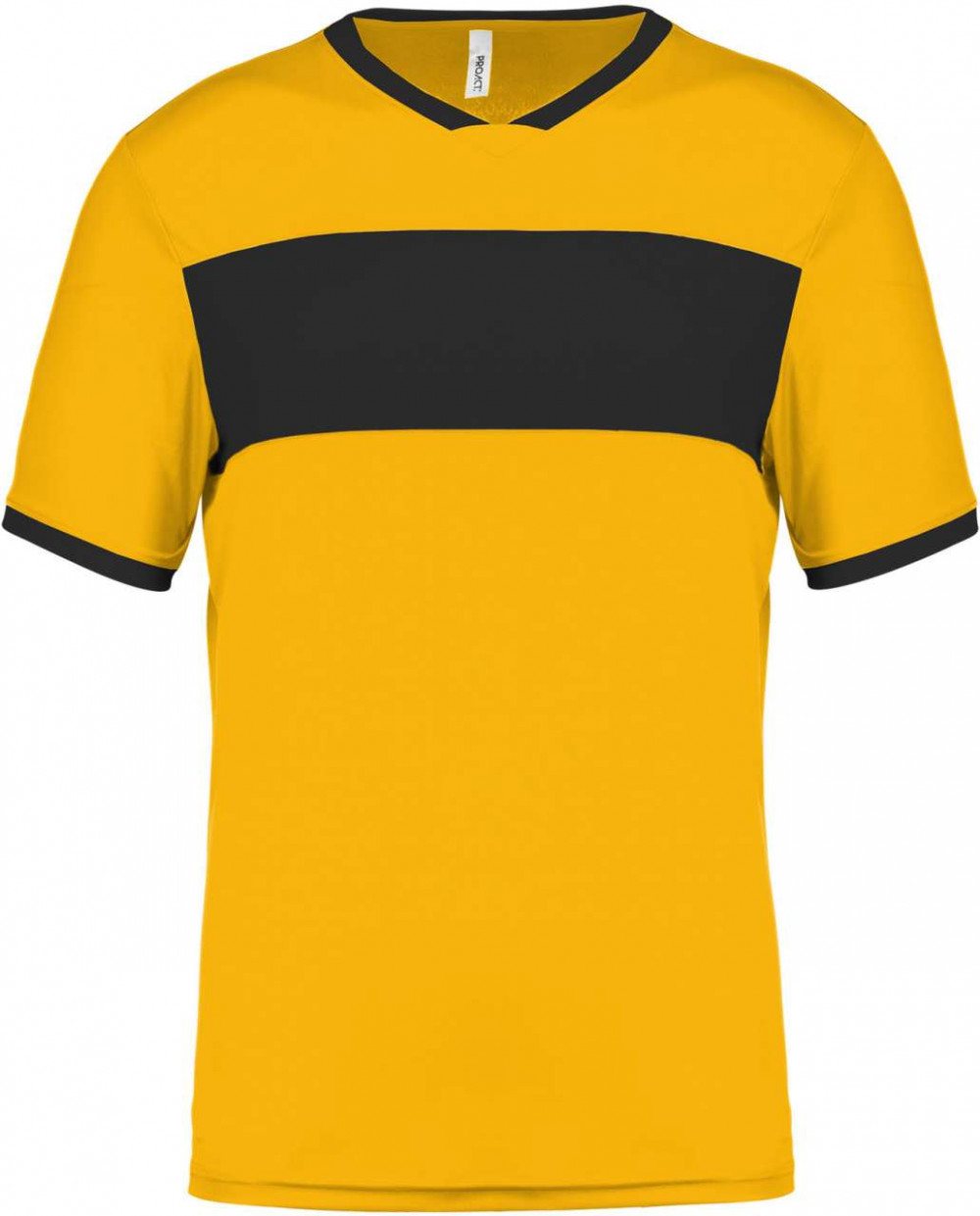 Gyerek póló Proact PA4001 Kids' Short Sleeve Jersey -4/6, Sporty Yellow/Black