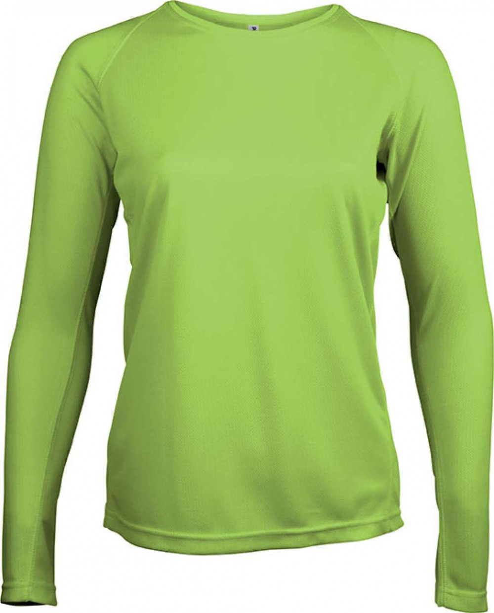 Női póló Proact PA444 Ladies&#039; Long-Sleeved Sports T-Shirt -S, Lime