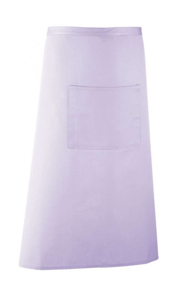 Uniszex, női, férfi zsebes kötény, szakács, pincér Premier PR158 Colours Collection’ Bar Apron With pocket -Egy méret, Lilac