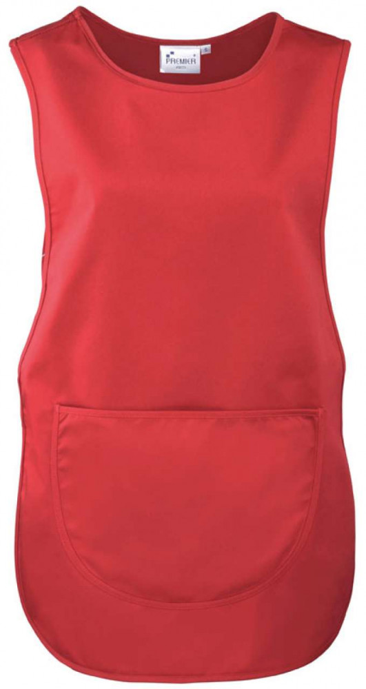 Női Premier PR171 Women'S pocket Tabard -S, Red