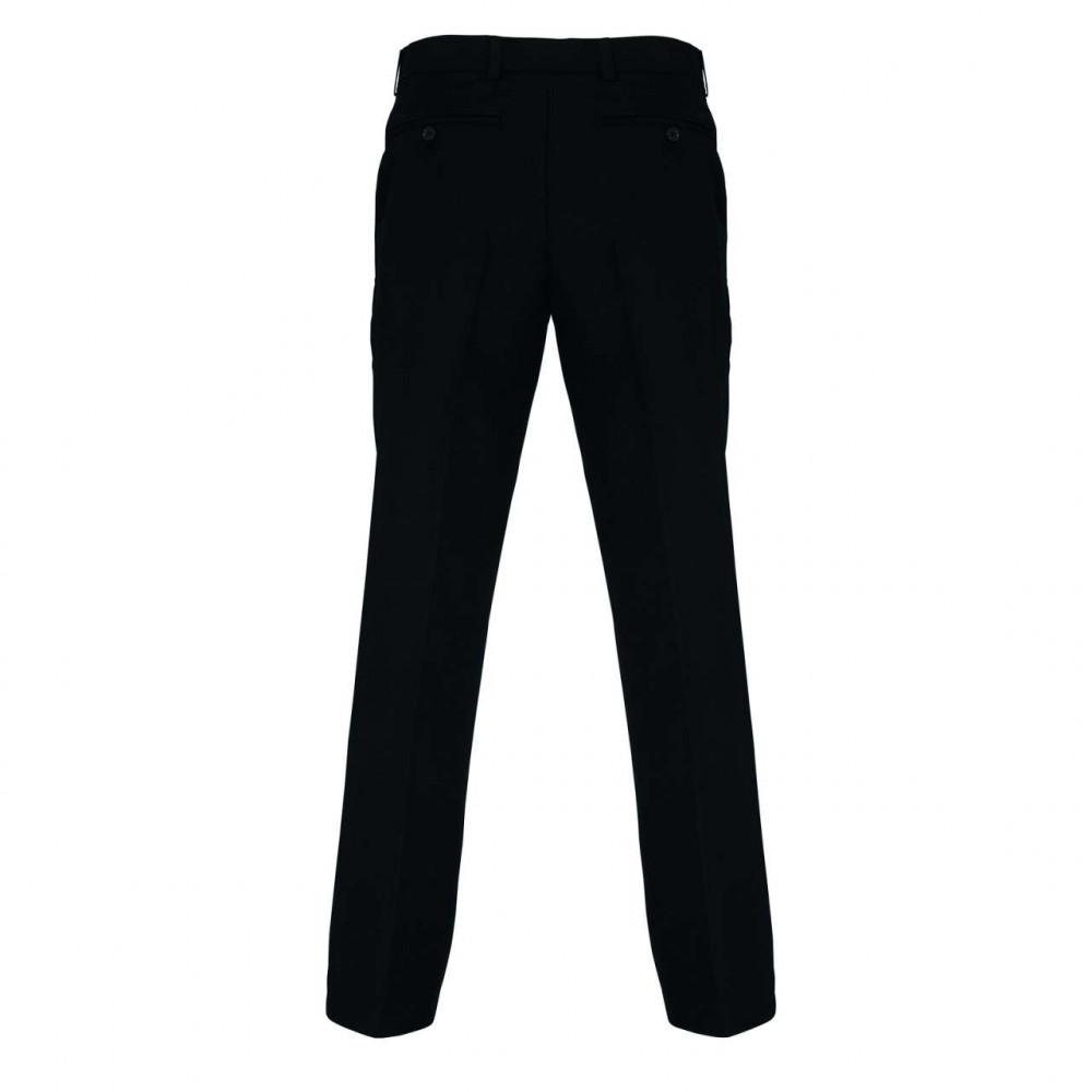 Férfi nadrág Premier PR526 Men’S Tailored polyester Trousers -36, Black