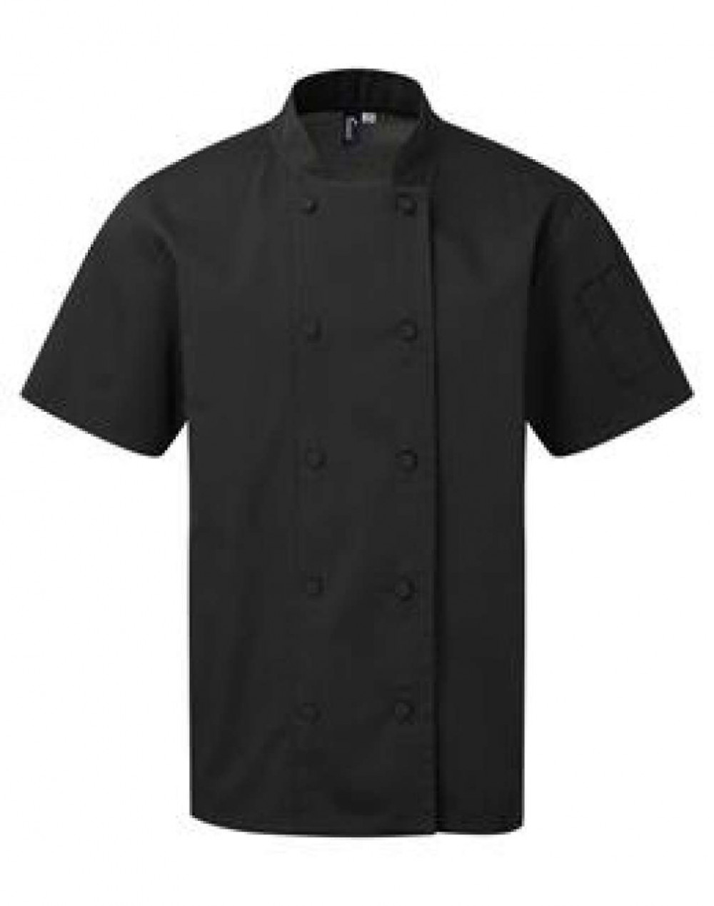 Uniszex kabát Premier PR902 Chef'S Coolchecker Short Sleeve Jacket -S, Black