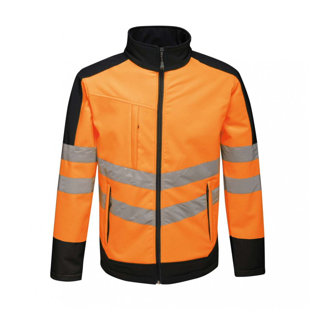 Uniszex Softshell Regatta RETRA625 Hi-vis pro 3 Layer Softshell -L, Orange/Navy