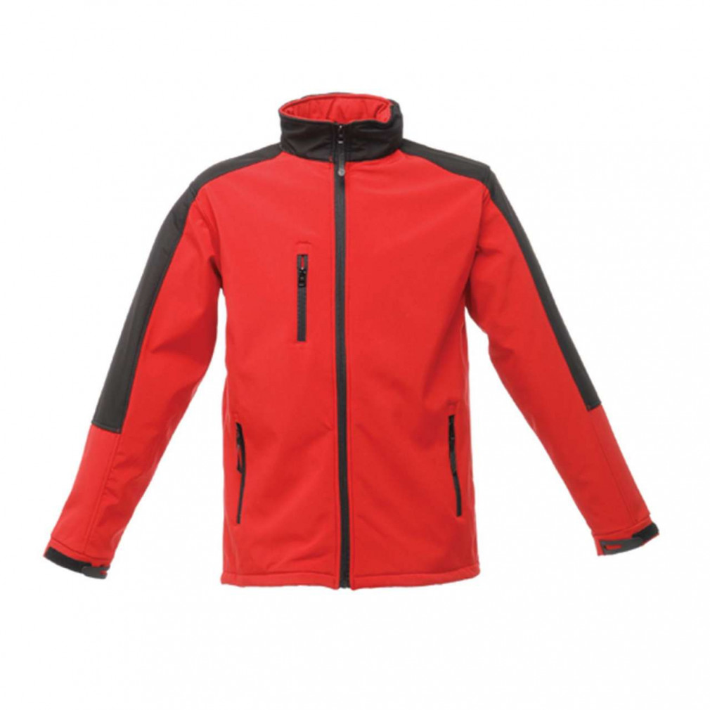 Férfi Softshell Regatta RETRA650 Hydroforce - 3-Layer Membrane Hooded Softshell -3XL, Classic Red/Black