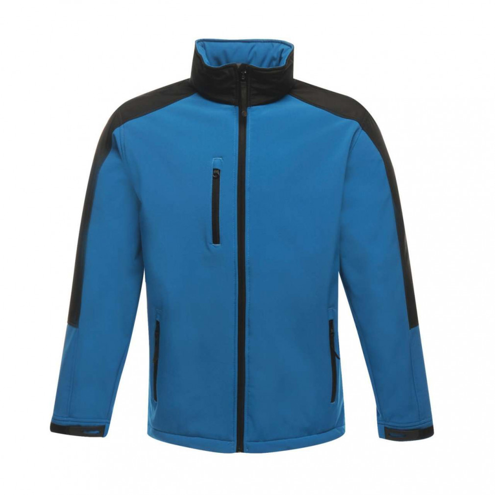 Férfi Softshell Regatta RETRA650 Hydroforce - 3-Layer Membrane Hooded Softshell -3XL, Oxford Blue/Black