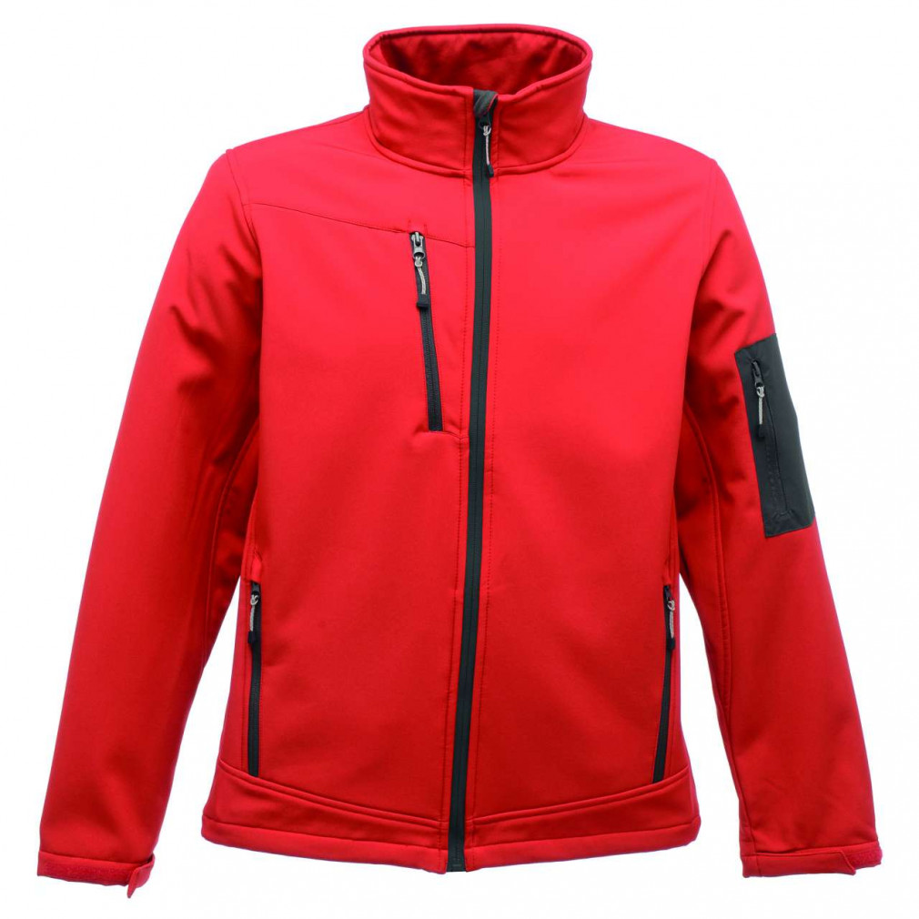 Férfi Softshell Regatta RETRA674 Arcola - 3 Layer Membrane Softshell -3XL, Classic Red/Seal Grey
