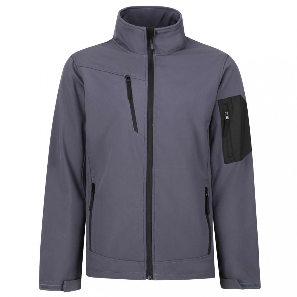Férfi Softshell Regatta RETRA674 Arcola - 3 Layer Membrane Softshell -2XL, Seal Grey/Black