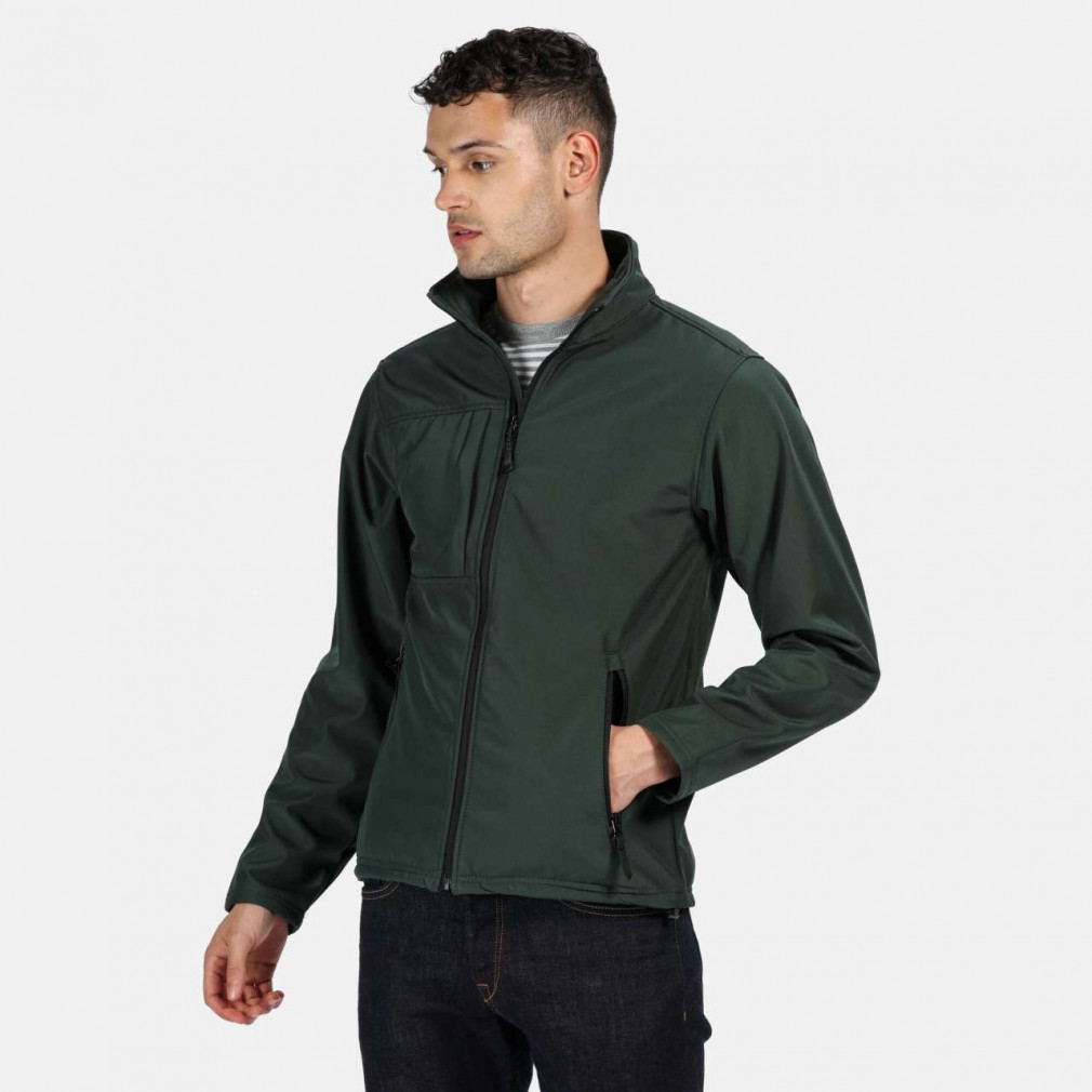 Férfi Softshell Regatta RETRA688 Men'S Octagon Ii printable 3 Layer Membrane Softshell -4XL, Dk Spruce/Black