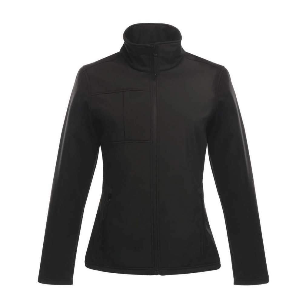 Női Regatta RETRA689 Women'S Octagon Ii printable 3 Layer Membrane Softshell -M, Black/Black