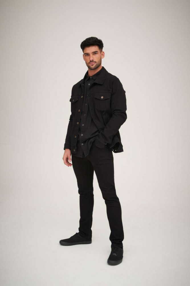 Férfi nadrág So Denim SD004 Max Slim Jeans -38-L, Black