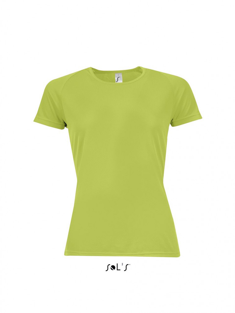 Női póló SOL'S SO01159 Sol'S Sporty Women - Raglan-Sleeved T-Shirt -2XL, Apple Green