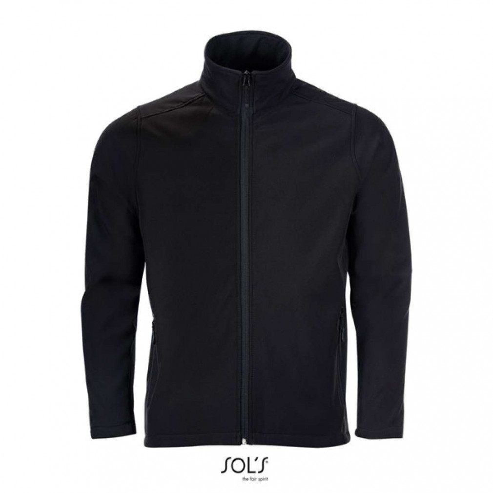 Férfi kabát SOL'S SO01195 Sol'S Race Men - Softshell Zip Jacket -L, Black