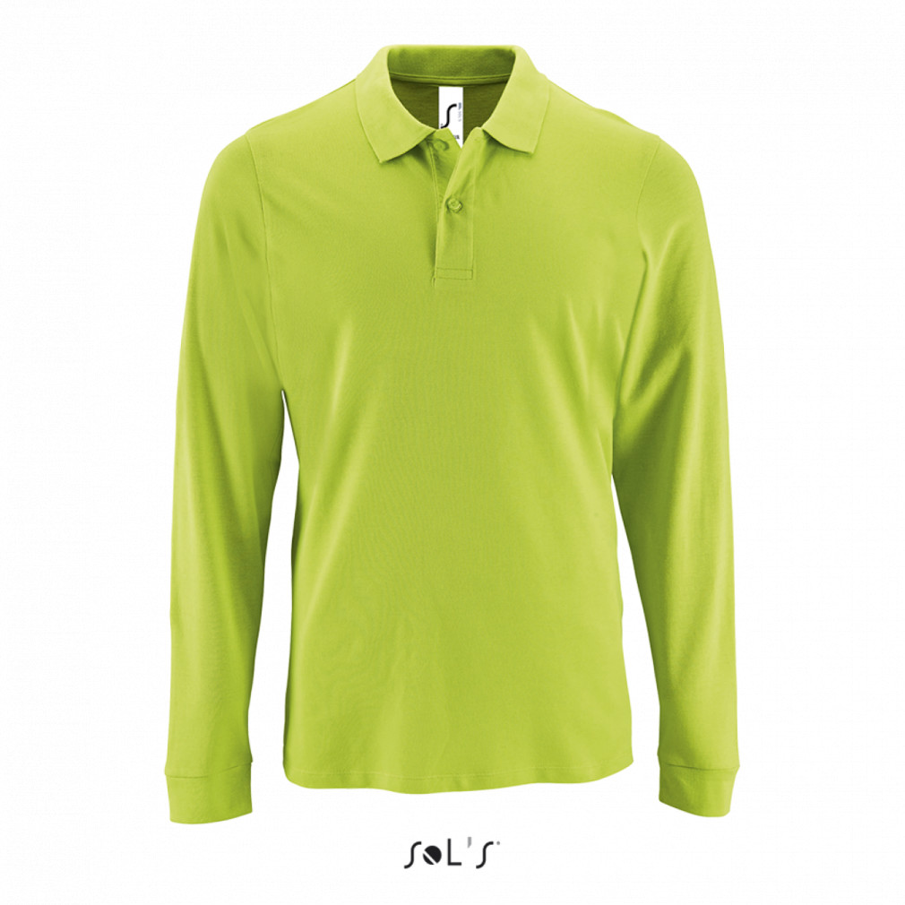 Férfi galléros póló SOL'S SO02087 Sol'S perfect Lsl Men - Long-Sleeve piqué polo Shirt -2XL, Apple Green