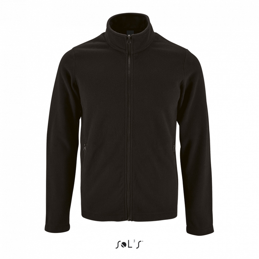 Férfi kabát SOL'S SO02093 Sol'S norman Men - plain Fleece Jacket -2XL, Black