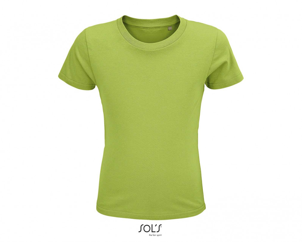Gyerek póló SOL'S SO03580 Sol'S Crusader Kids - Round-neck Fitted Jersey T-Shirt -10A, Apple Green