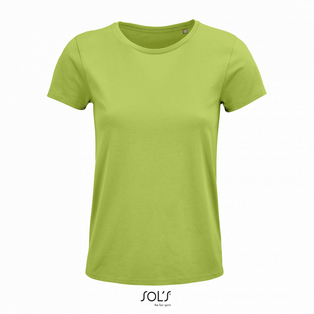 Női póló SOL'S SO03581 Sol'S Crusader Women - Round-neck Fitted Jersey T-Shirt -2XL, Apple Green