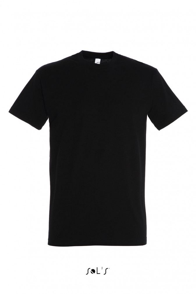Csomag akciós póló (min. 5 db) Férfi póló SOL'S SO11500 Sol'S Imperial - Környakú póló -5XL, Deep Black