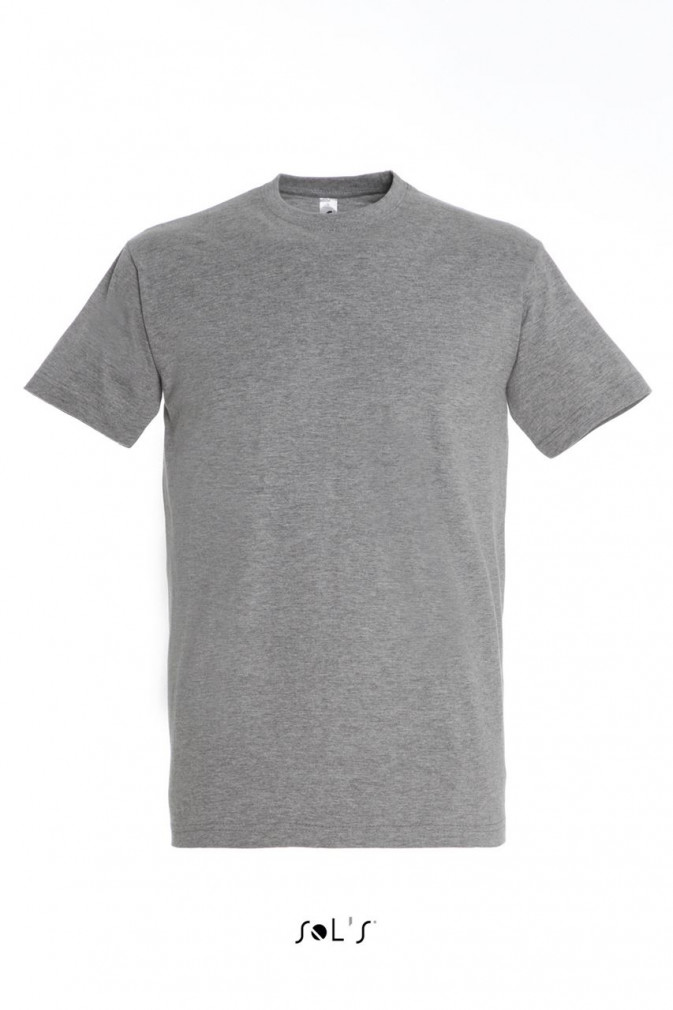 Csomag akciós póló (min. 5 db) Férfi póló SOL'S SO11500 Sol'S Imperial - Környakú póló -4XL, Grey Melange
