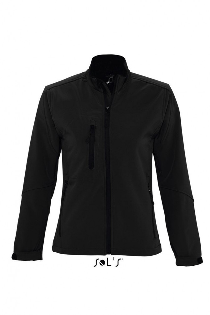 Női kabát SOL'S SO46800 Sol'S Roxy - Women'S Softshell Zipped Jacket -S, Black