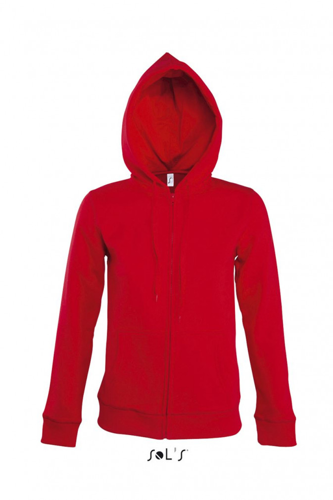 Női pulóver SOL&#039;S SO47900 Sol&#039;S Seven Women - Jacket With Lined Hood -M, Red