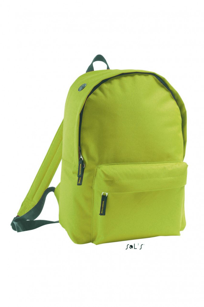 Uniszex hátizsák SOL'S SO70100 Sol'S Rider - 600D polyester Rucksack -Egy méret, Apple Green