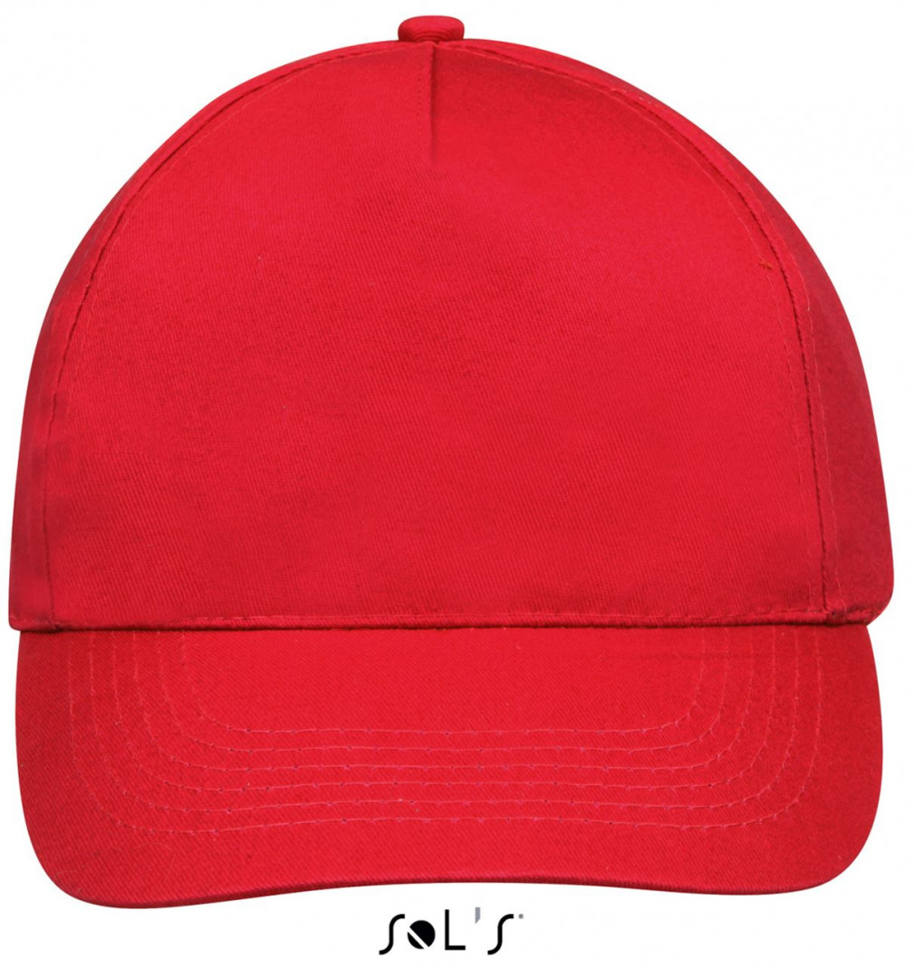 Uniszex sapka SOL'S SO88110 Sol'S Sunny - Five panel Cap -Egy méret, Red