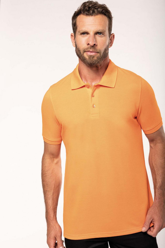 Férfi galléros póló Designed To Work WK274 Men&#039;S Short-Sleeved polo Shirt -S, Sky Blue