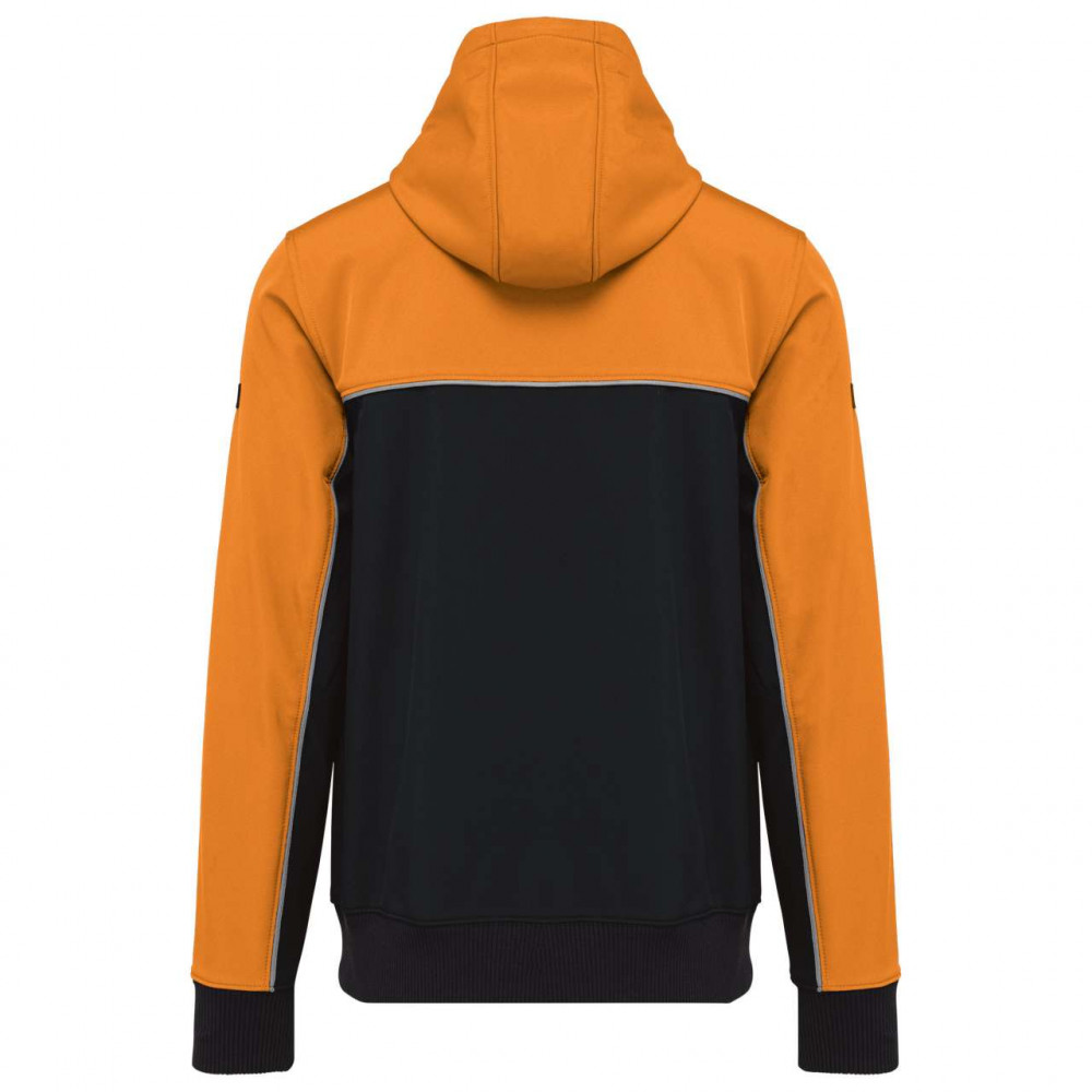 Uniszex kabát Designed To Work WK450 3-Layer Two-Tone Bionic Softshell Jacket -M, Black/Orange Uniszex kabát Designed To Work WK450 3-Layer Two-Tone Bionic Softshell Jacket -M, Black/Orange