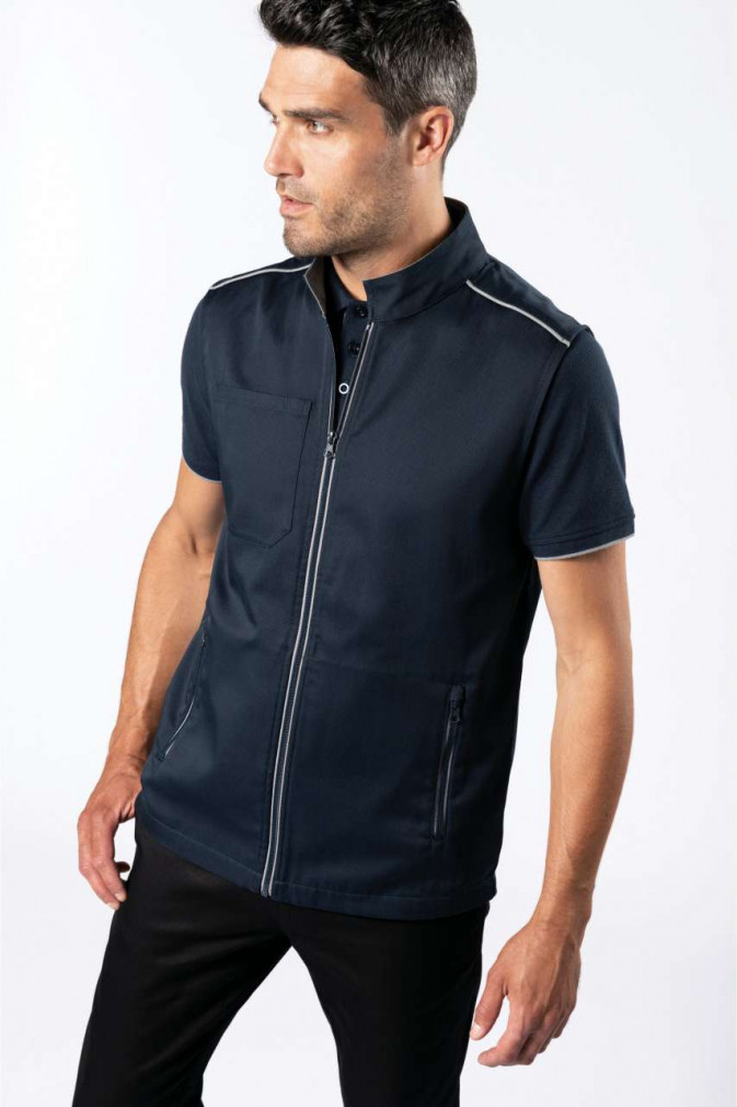 Uniszex mellény Designed To Work WK6148 Men'S Daytoday Gilet -M, Black/Orange