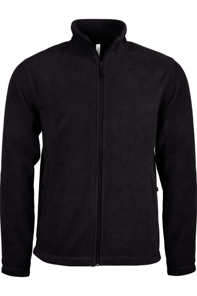 Uniszex pulóver Designed To Work WK903 Full Zip Microfleece Jacket -4XL, Black